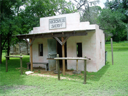 Mayan Dude Ranch har sin egen lille westernby
